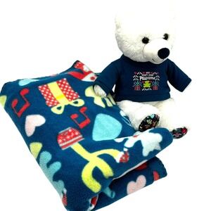 Build a Bear Workshop 14" White‎ Polar Bear Blanket Cubscription Box WINTER 2020